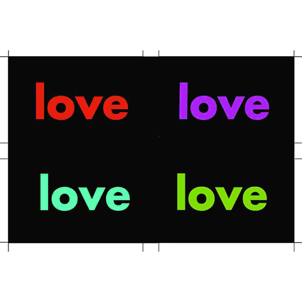 Trinx Love Words Of The Heart On Canvas Print Wayfair